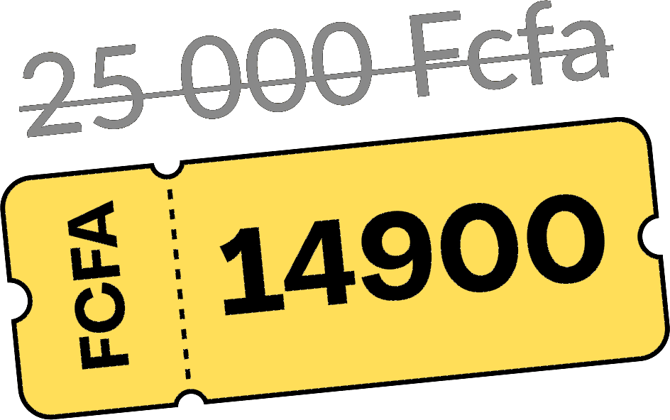 Prix : 14 900 Fcfa au lieu de 25 000 Fcfa